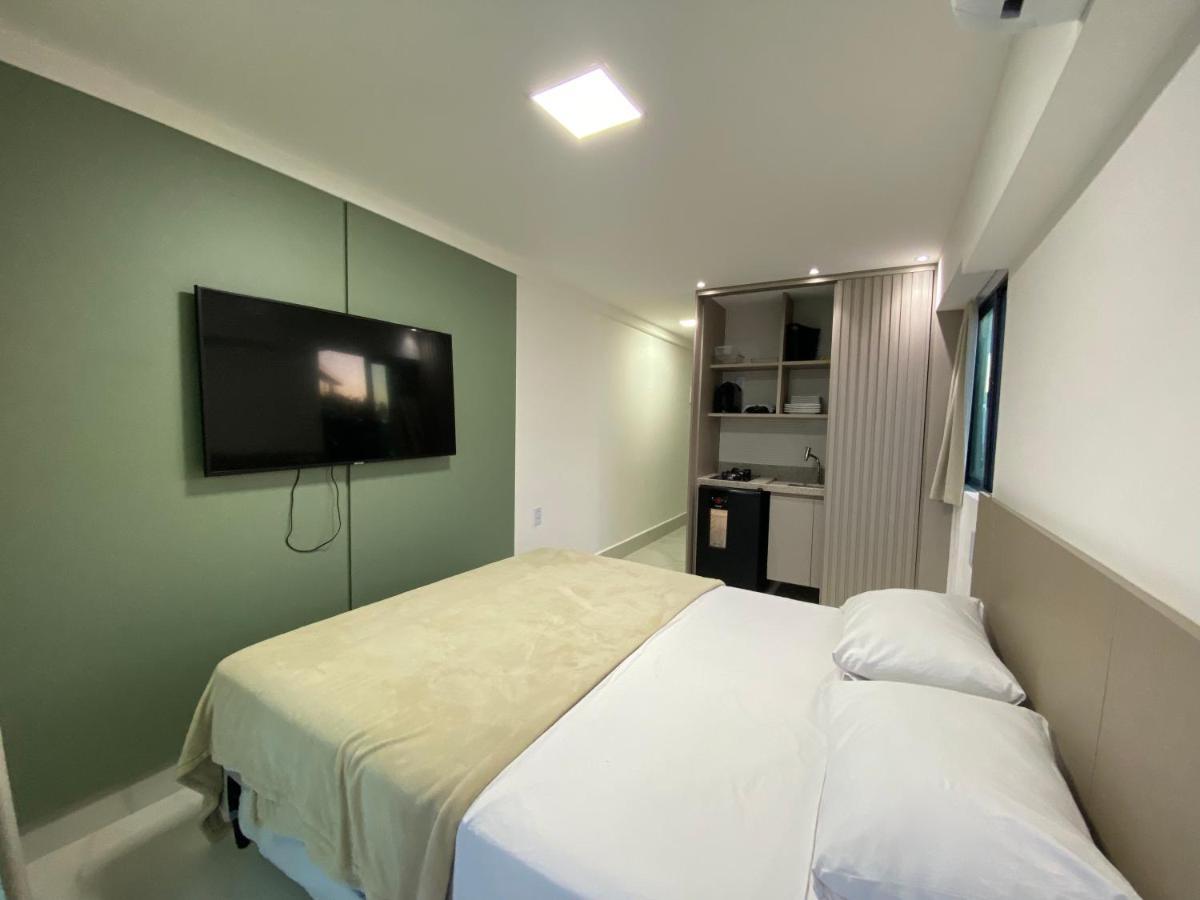 Flat Beira Mar Com Varanda Em ปอร์โต จิ กาลินญาส ภายนอก รูปภาพ