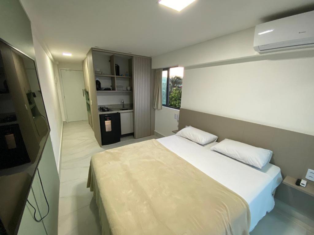 Flat Beira Mar Com Varanda Em ปอร์โต จิ กาลินญาส ภายนอก รูปภาพ
